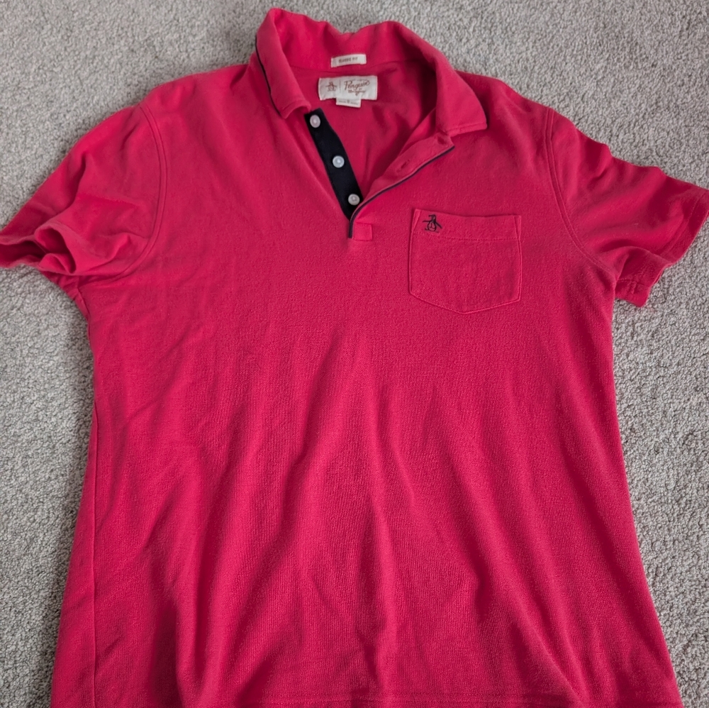 Classic Vibrant Pink Polo Shirt